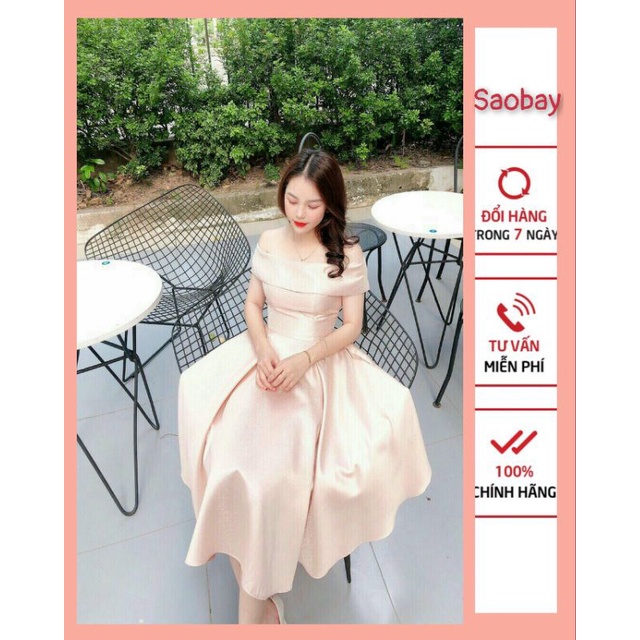 Váy Trắng trễ vai,đầm thiết kế sao bay V02,Dự Tiệc ,Dạ hội, kỷ hiếu