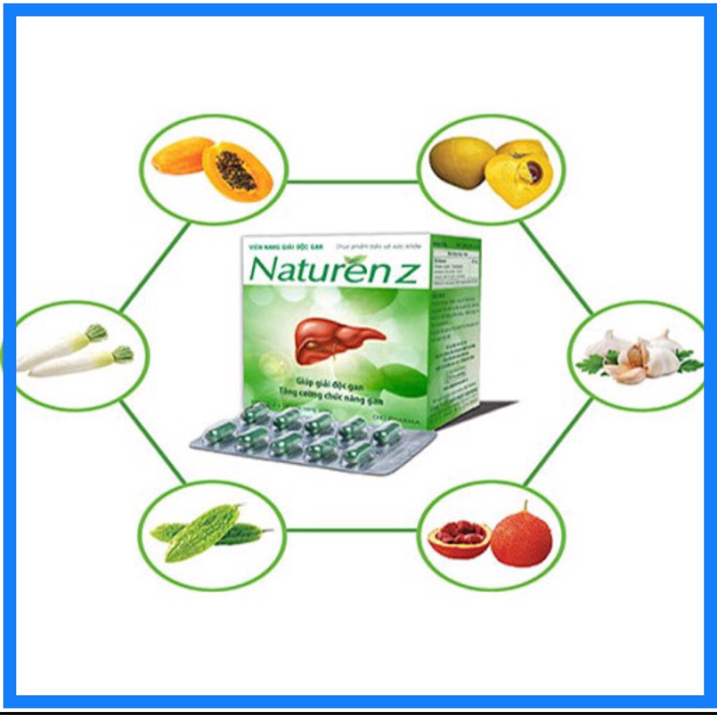 Viên giải độc gan NATURENZ DHG giúp giải độc gan, tăng cường chức năng gan Hộp 100 viên