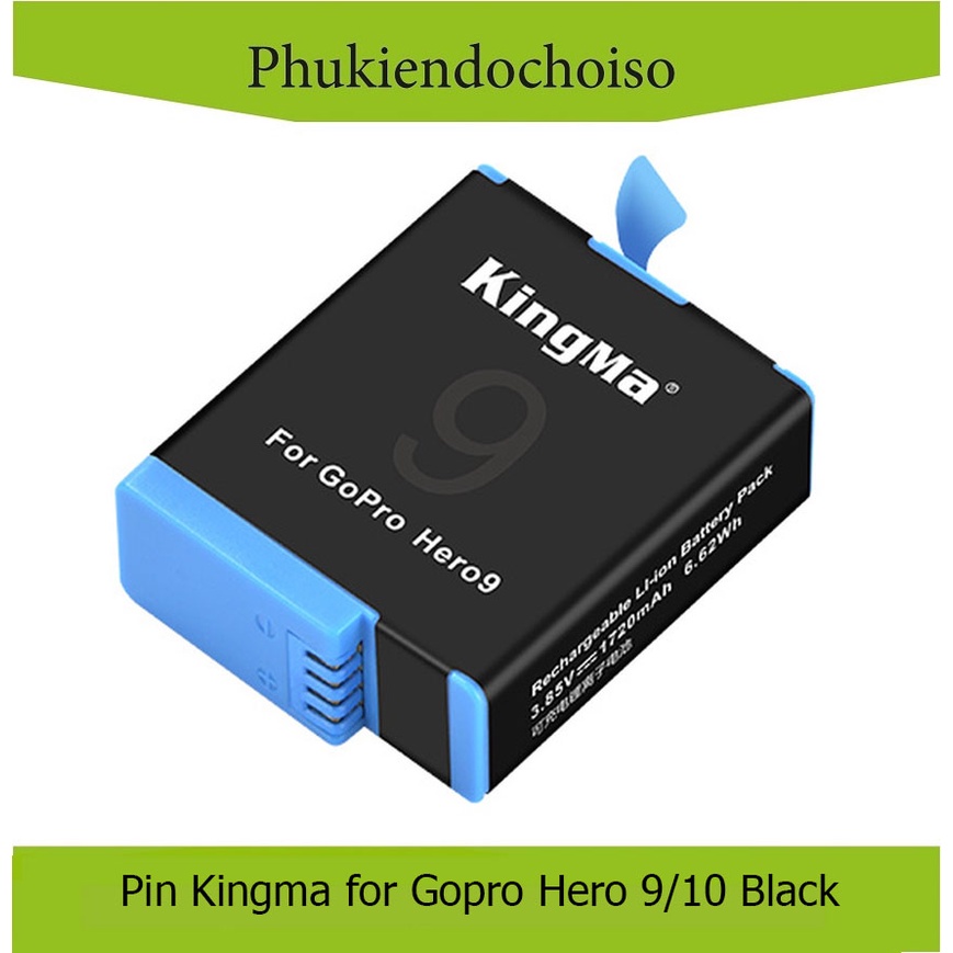 Pin Kingma cho Gopro Hero 9, Hero 10 Black