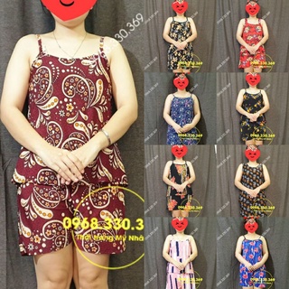 Đồ bộ mặc nhà thun ati đùi nhiều họa tiết đẹp