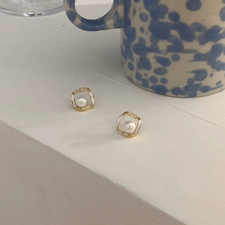 Bông tai ngọc trai cao cáp mạ bạc S925 C194