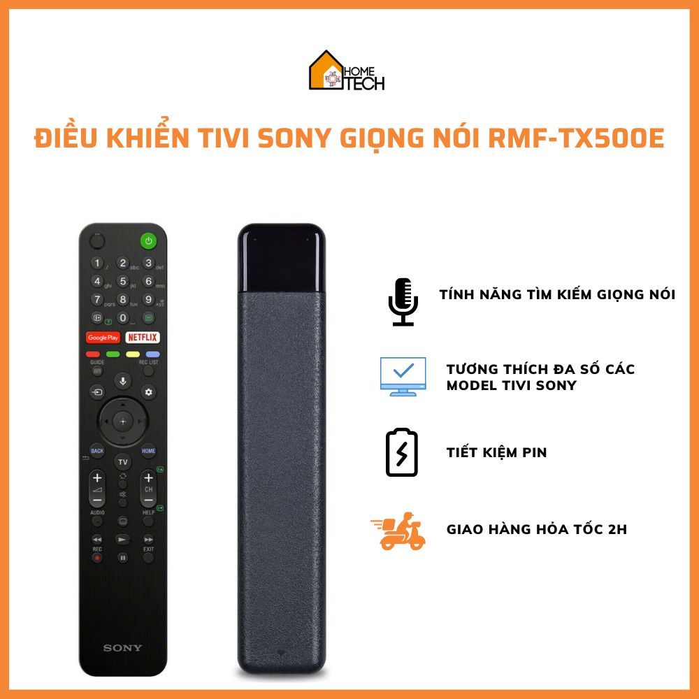 Điều khiển tivi Sony giong nói RMF-TX500P(E), remote sony RMF-TX500P chính hãng