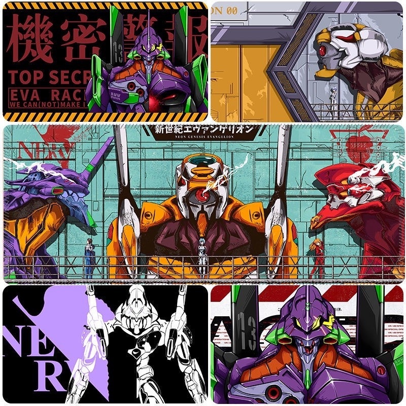Tấm lót chuột bằng EVA hình anime Evangelion cỡ lớn độc đáo cho văn phòng