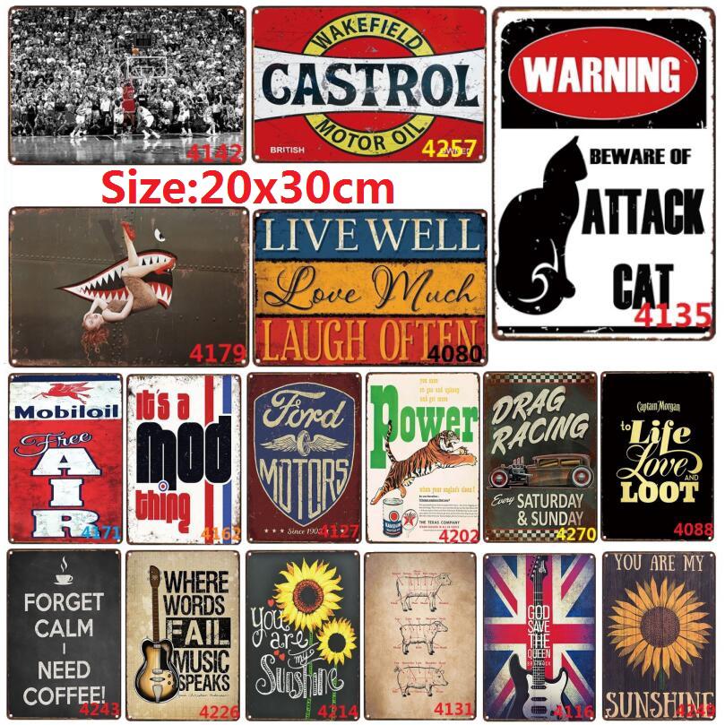 Bảng Trang Trí Tường Bằng Thiếc In Chữ You Are My Sunshine