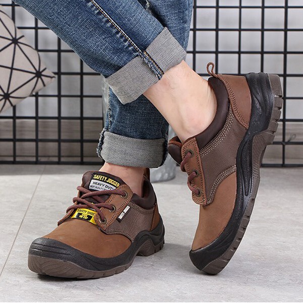 Giày bảo hộ Safety Jogger Sahara S3 da ngựa siêu bền chống thấm nước, chống đâm xuyên (nâu) - Thinksafe