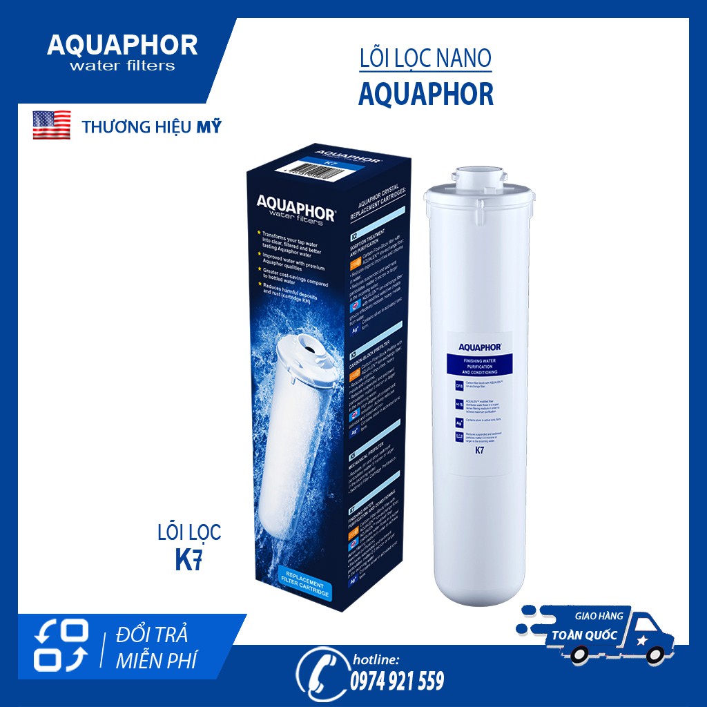 Bộ 4 Lõi Lọc Nước Nano Aquaphor Crystal Eco H