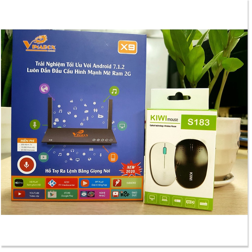 Android VINABOX X9-bản mới 2020 Android 7.1.2 HỖ TRỢ tìm kiếm giọng nói Ram 2G, ROM 8G- SẢN PHẨM CHÍNH HÃNG, Thiết kế Đẹ