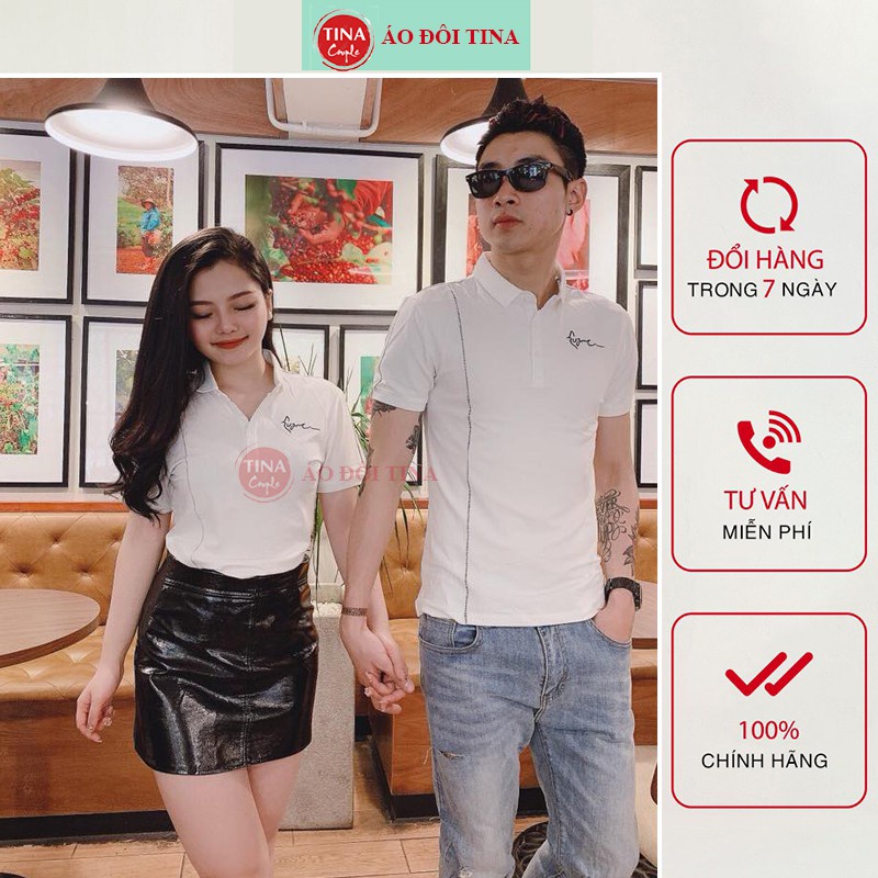 ❃❉▪Áo đôi nam nữ polo chất liệu thun cotton 100% hàng chuẩn đẹp