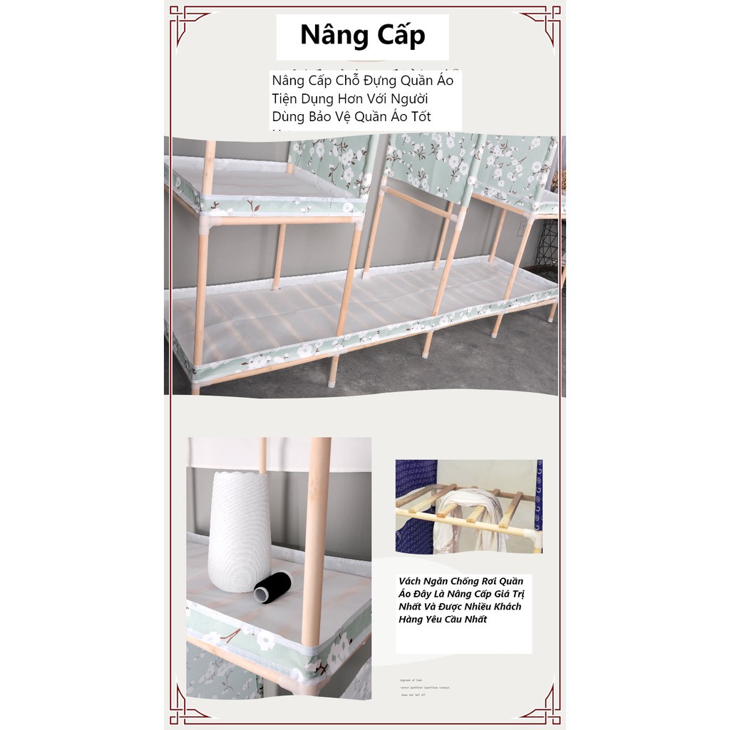 Tủ vải khung gỗ 4 buồng cao cấp, tủ đựng quần áo tiện lợi, chất liệu gỗ tự nhiên, chịu lực tốt - Giao mẫu ngẫu nhiên