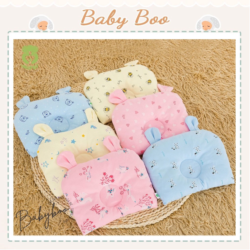 Gối xô lõm sơ sinh cao cấp Mipbi [ babyboo]