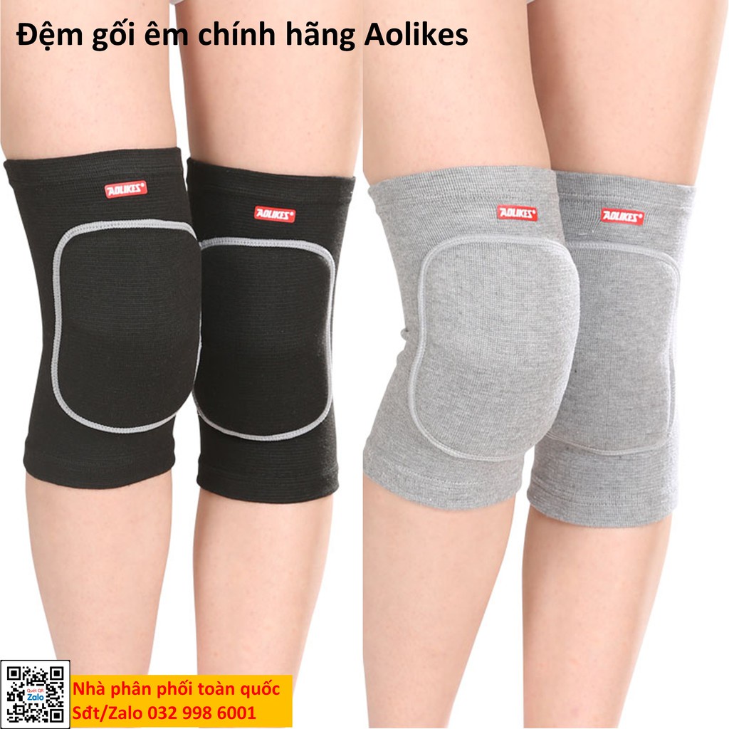 [Nhiều mẫu] Bó gối thể thao chính hãng Aolikes 0210 có đệm siêu êm nam nữ , người lớn , trẻ em (1 đôi) tien36