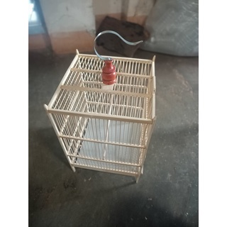 lồng chim chào mào đan bằng tre