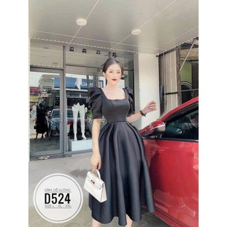 Bigsize Đầm cổ vuông D524