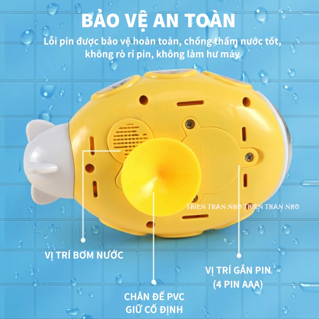 [Hàng loại 1] Set Tàu ngầm Vòi tắm hoa sen tiện lợi cho mẹ và bé siêu dễ thương TTN-0108