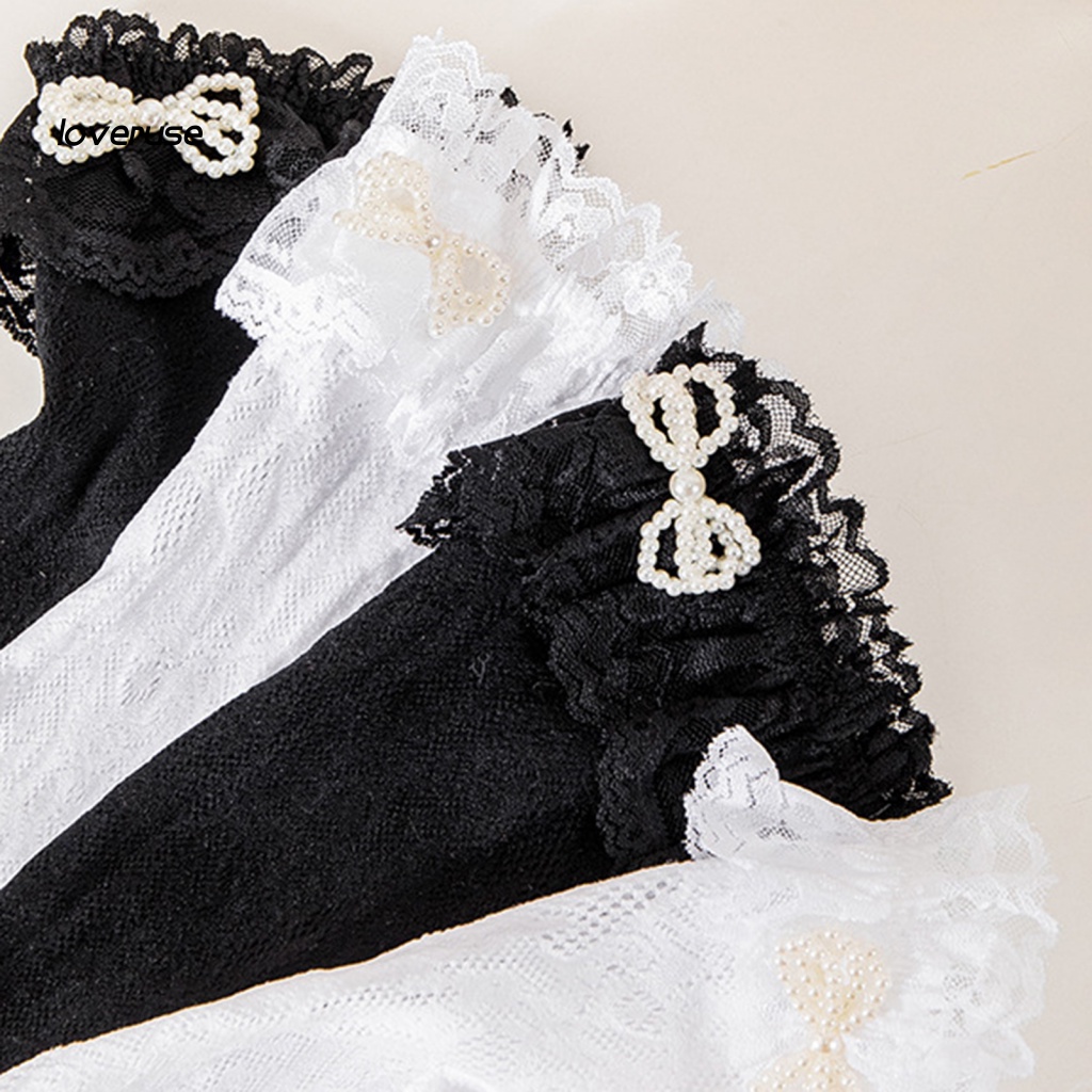 1 Đôi Vớ Dài Đến Đầu Gối Màu Trơn Chống Mài Mòn Thời Trang Mùa Hè Cho Bé Gái