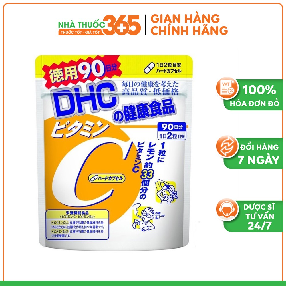 Viên Uống Bổ Sung Vitamin C DHC Vitamin C Hard Capsule Tăng Sức Đề Kháng