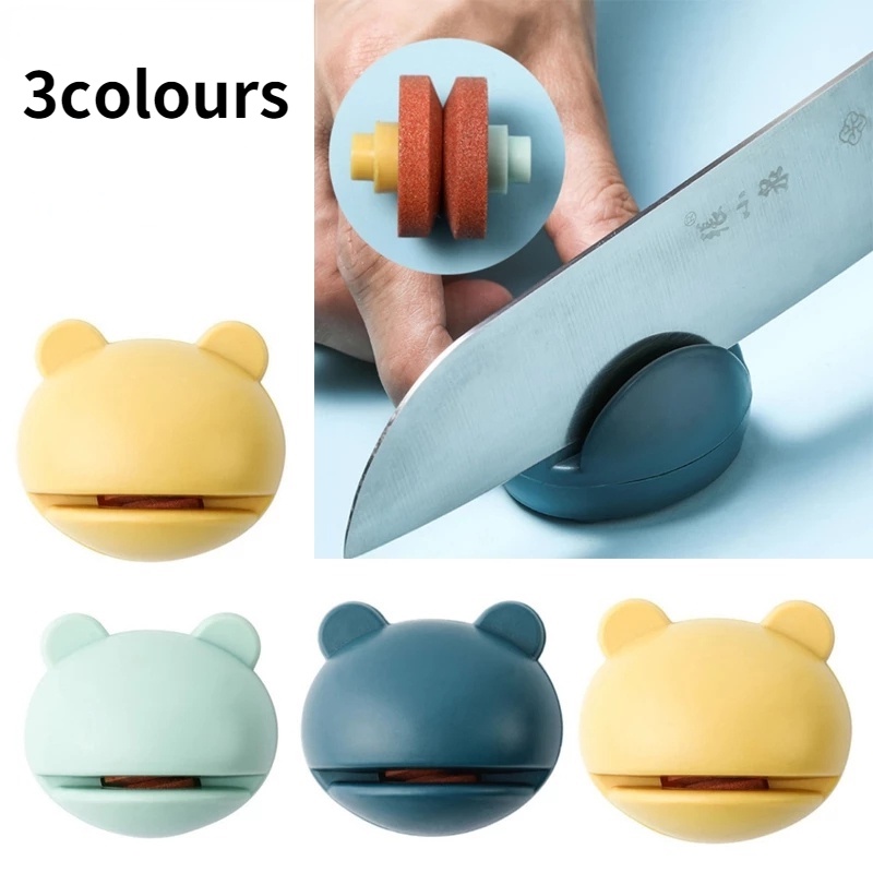 Dụng cụ mài dao mini hình ếch hoạt hình sáng tạo đa năng