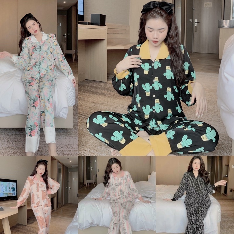 pijama nữ tay dài quần dài