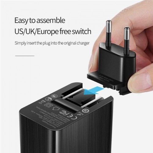 Củ sạc,cóc sạc,cốc sạc nhanh mcdodo 2 cổng QC3.0 và PD,công suất 18W,3 kiểu chân sạc tiện dụng