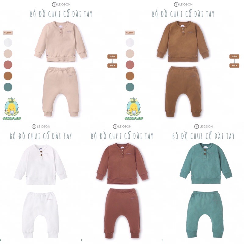 Bộ đồ chui cổ dài tay Lecoon