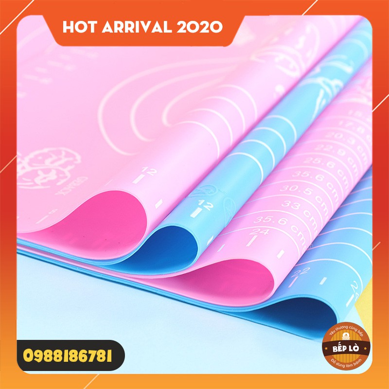 Thảm nhào bột chống dính silicon 50x40cm