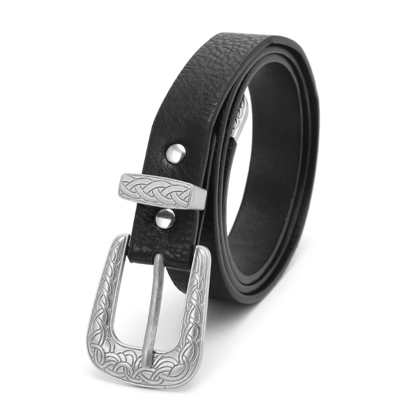 Thắt Lưng Giả Da Khóa Kim Loại Phong Cách Boho Thời Trang Mới