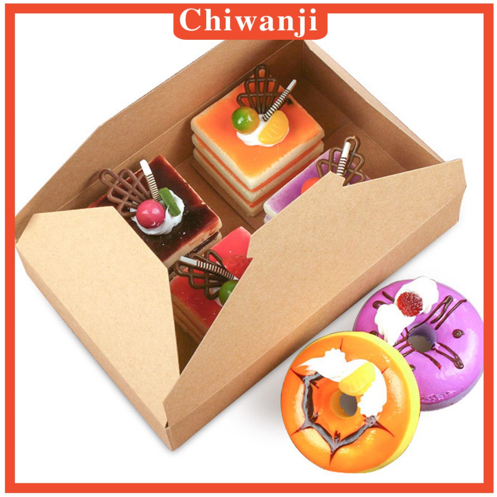 Set 20 Hộp Giấy Hình Bánh Donut Đựng Bánh Cupcake