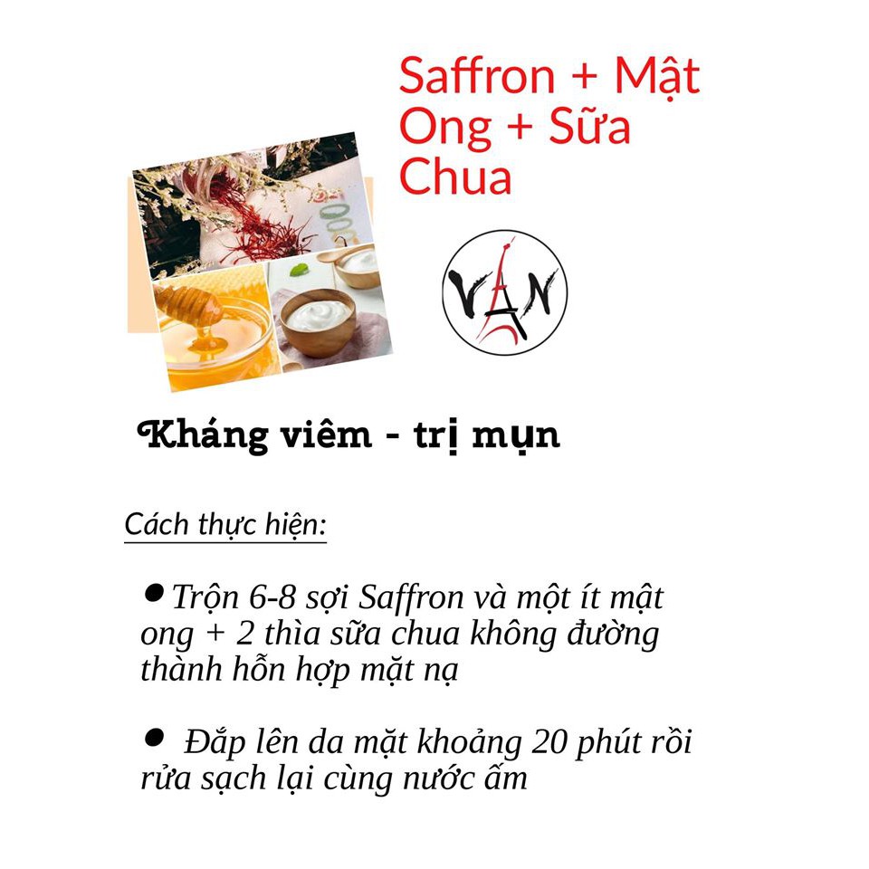 [ Tem chính hãng ] Nhuỵ hoa nghệ tây saffron Shalimar