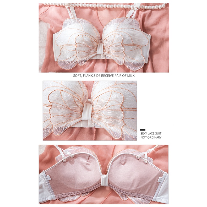 Áo lót ren cúp 32-38AB nâng ngực không gọng thoải mái dành cho nữ