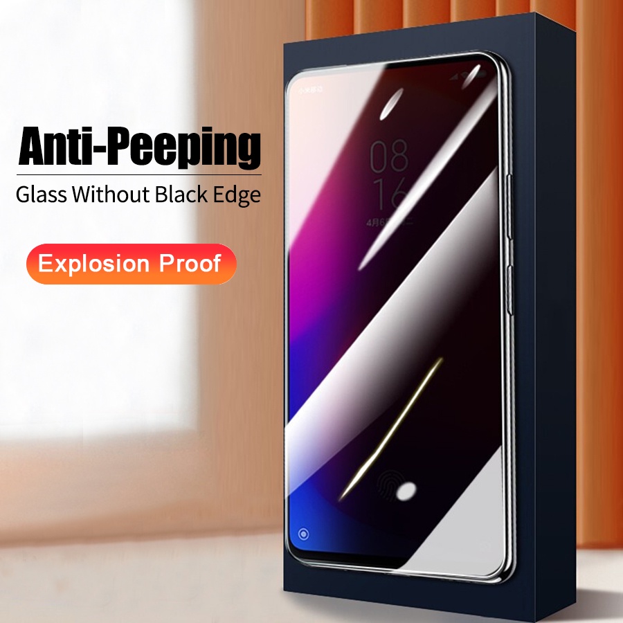 Kính Cường Lực Chống Nhìn Trộm Cho Xiaomi Mi 11 Lite 10T 9T Pro Poco F3 X3 NFC M3 F2 Pro Redmi Note 10 9 8 7 Pro 10s 9s 9T 9A 9C 8A