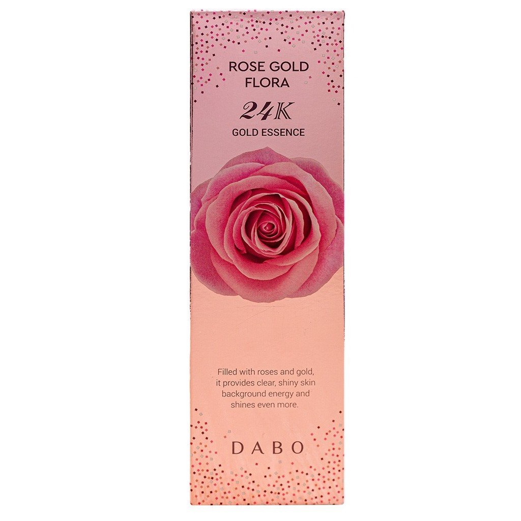 Serum tinh chất trắng da mặt, giúp căng cơ trẻ hóa da DABO Rose Gold Flora 24k Gold Essence Hàn 130ml - HÀNG CHÍNH HÃNG.