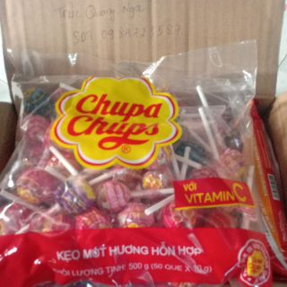Kẹo mút chupa chups túi (50que× 10g)