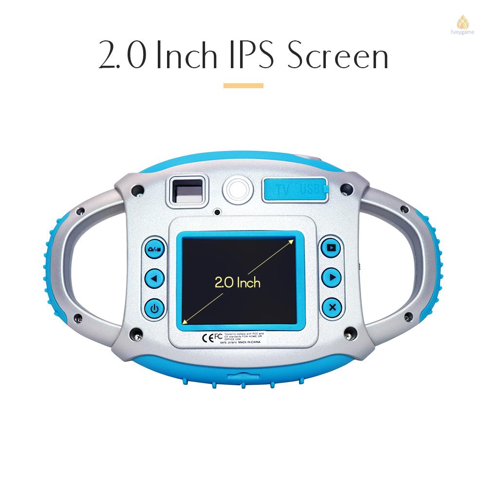 Camera kỹ thuật số 8MP ảnh 1080P video 2.0 Inch IPS kèm cáp sạc USB tiện dụng cho bé
 | BigBuy360 - bigbuy360.vn