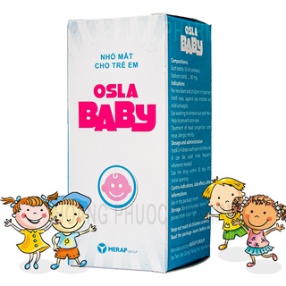 Hộp Dung Dịch Osla Baby Chăm Sóc Mắt, Mũi Cho Bé 10ml
