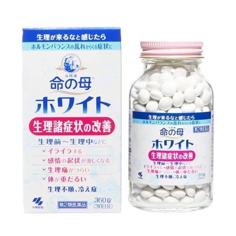Viên uống điều hòa kinh, đau bụng kinh Kobayashi 360v / 180v Nhật Bản Chính Hãng
