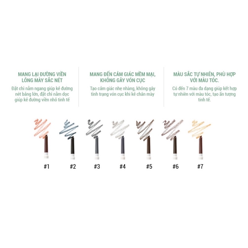 Chì Kẻ Mày 2 Đầu Innisfree Auto Eyebrow Pencil