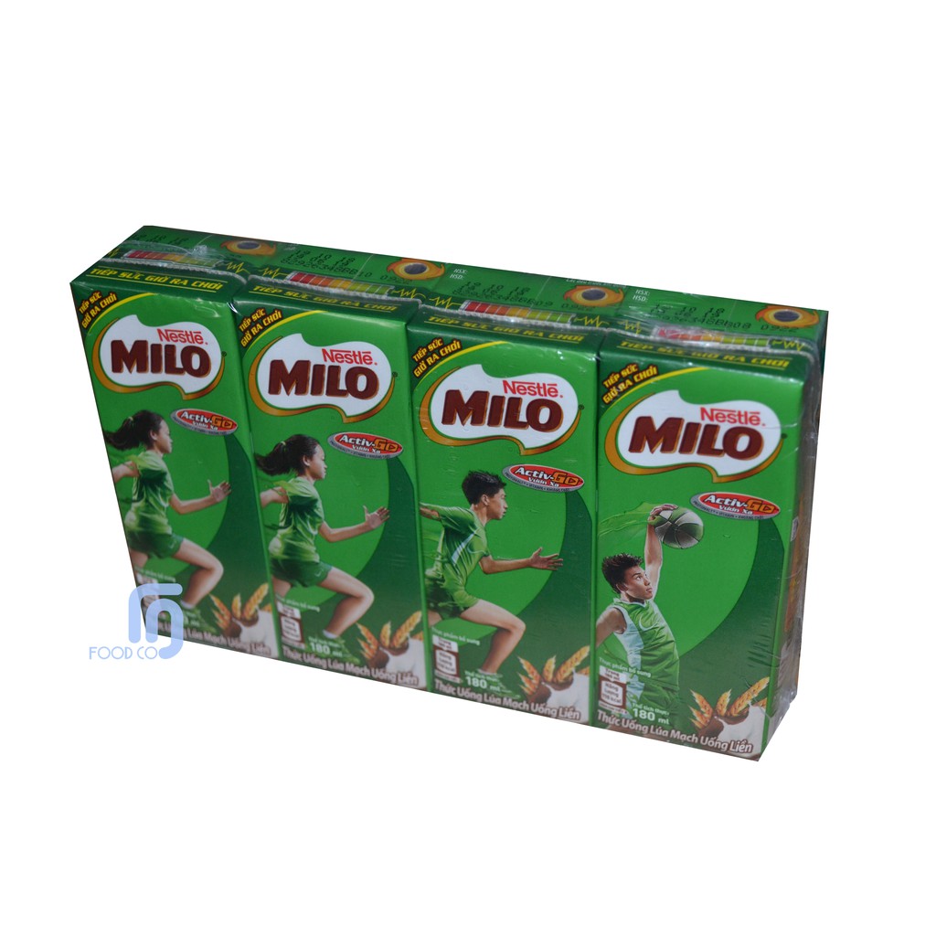 Thùng 48 Hộp Sữa Milo Lúa Mạch 180ml có đường( Date mới)