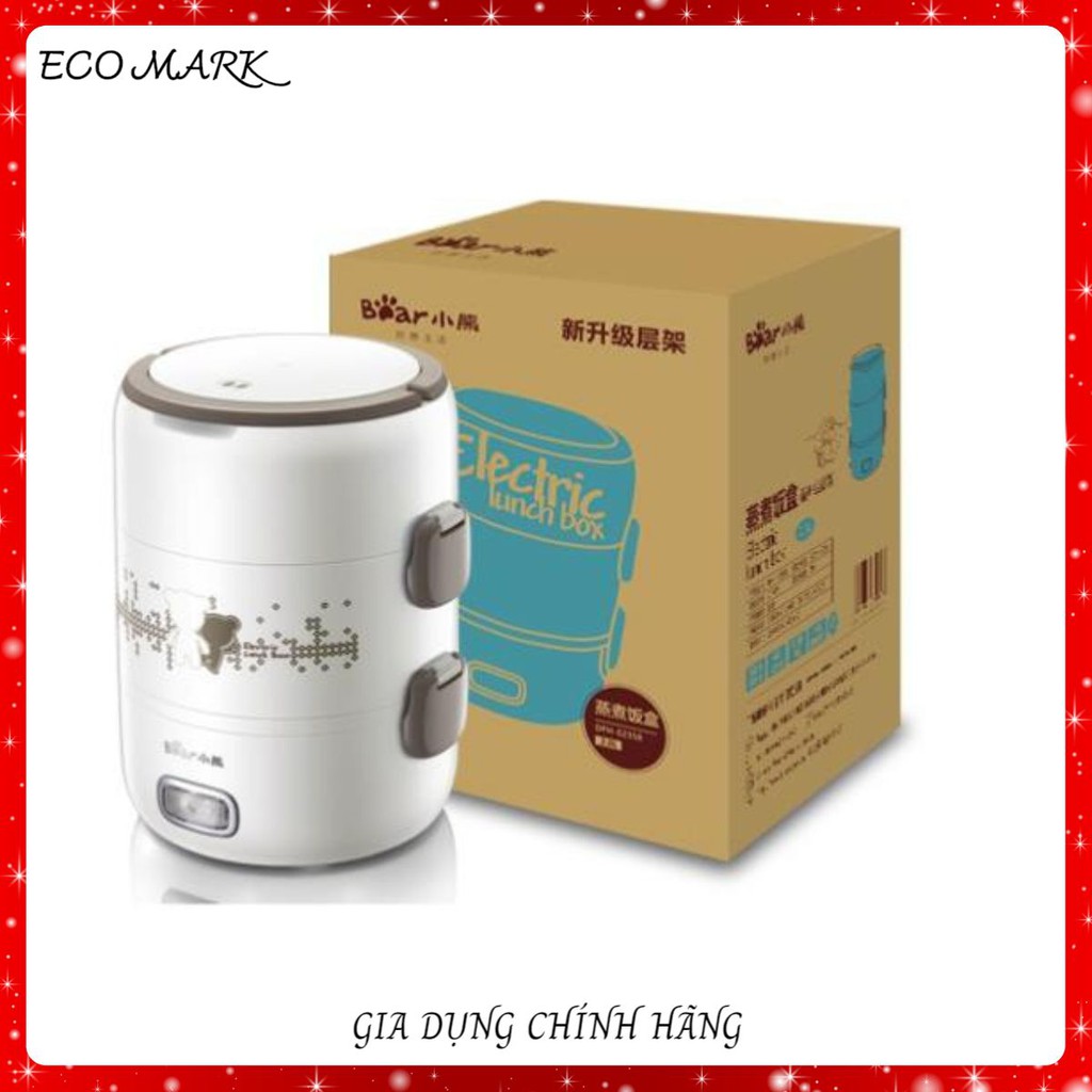 Hộp cơm cắm điện Bear DFH-S2358 hâm nóng 3 tầng, inox 304, sử dụng cho văn phòng, độ bền cao | BigBuy360 - bigbuy360.vn
