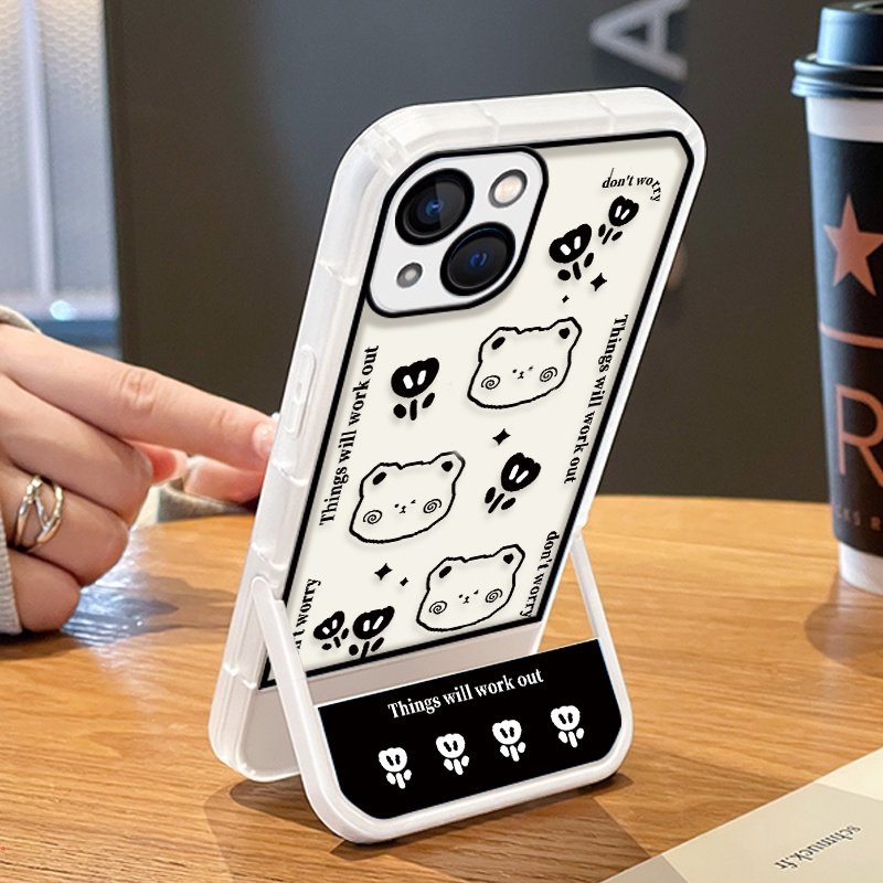 Ốp Điện Thoại TPU Dẻo Trong Suốt Họa Tiết Hoạt Hình Chú Gấu Dễ Thương Cho iPhone 13 11 12 Pro MAX XS MAX XR X 8 7 6 Plus