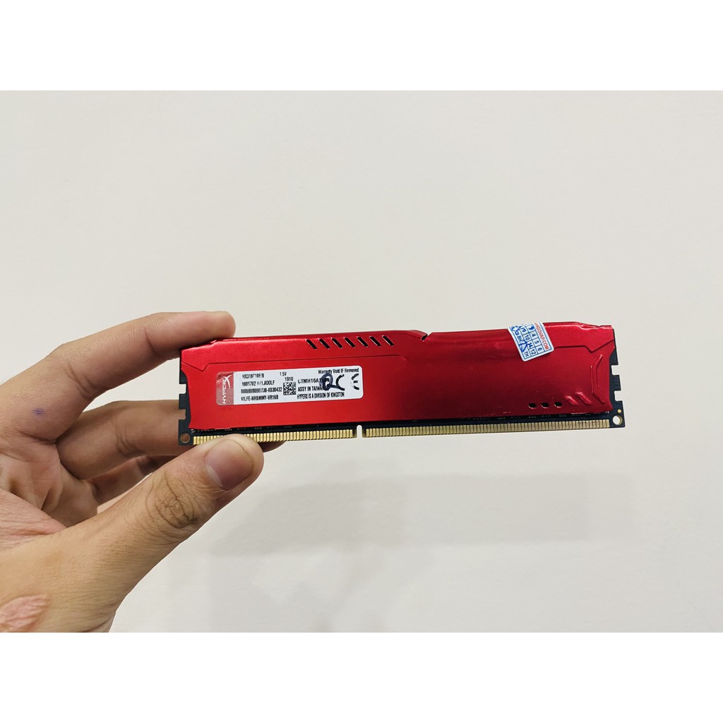 RAM KINGSTON HYPERX FURY 4GB (Xanh), 8GB (Đỏ) DDR3 BUS 1600MHZ