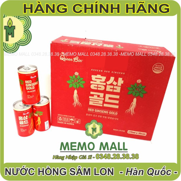 Nước hồng sâm lon Hàn Quốc cực thơm , giải khát tức thì