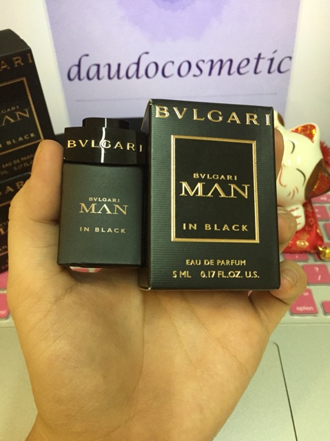 Chính Hãng . [mini nam] Nước hoa Bvlgari Man In Black EDP 5ml Chuẩn Auth 1