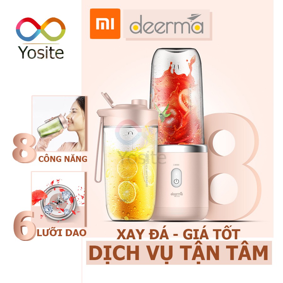 Máy xay sinh tố cầm tay DEM NU05 [Ảnh Thực] mạnh mẽ nhỏ gọn, tiện lợi, công suất cao (BH 12 tháng)