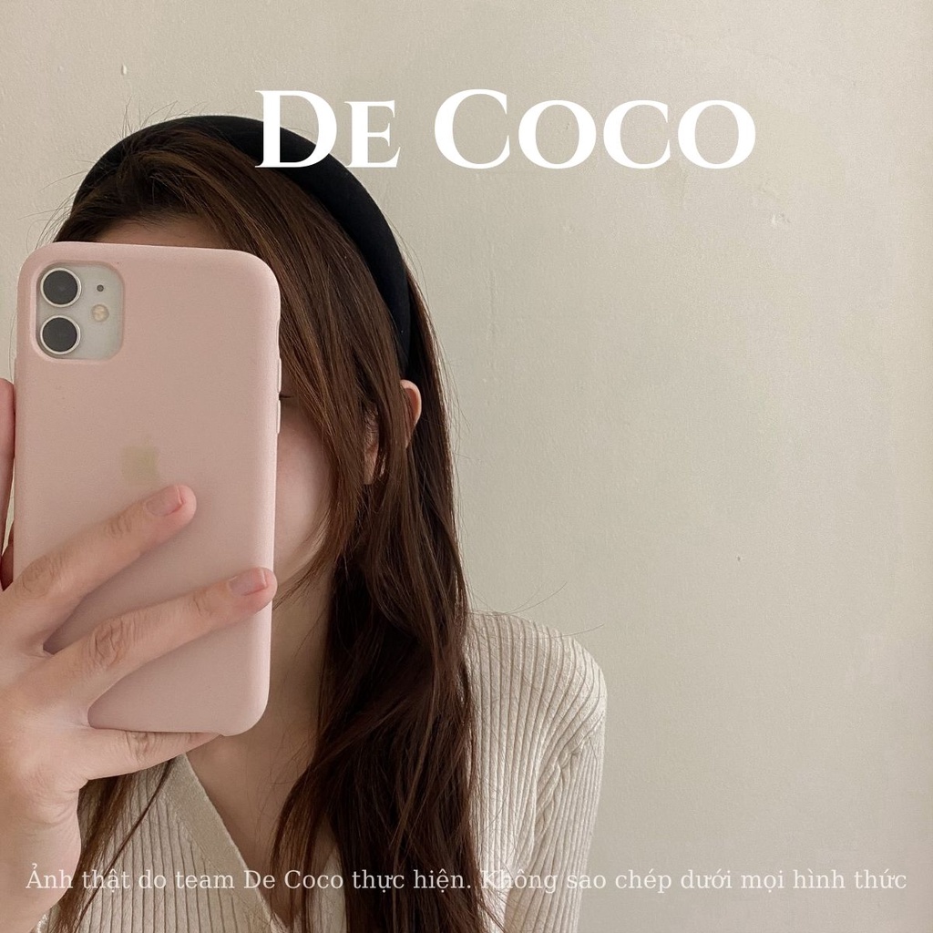 Bờm vải nỉ bản to, băng đô tóc Hàn Quốc Lamia De Coco decoco.accessories