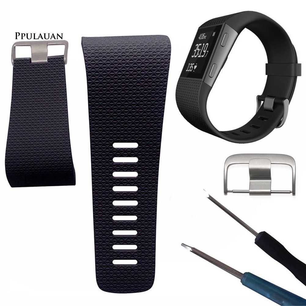 Dây đeo đồng hồ bằng silicone mềm cho Fitbit SURGE