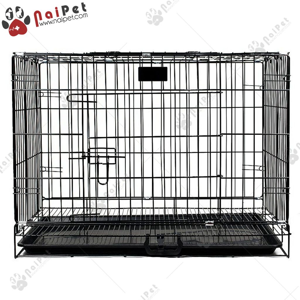 Lồng Sắt Lồng Gấp Gọn Sơn Tĩnh Điện Việt Nam Xuất Khẩu LNT004 - Size M: D60*44*52cm