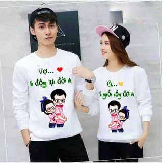 Áo đôi thu đông vợ ck tình yêu