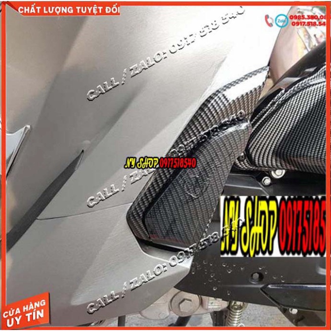 Ốp Gác Chân Nhỏ SH 2012 - SH 2020 / SH Mode 2013 - 2019 Sơn Carbon Bền Đẹp ( giá 1 cặp) Ảnh thật Sp