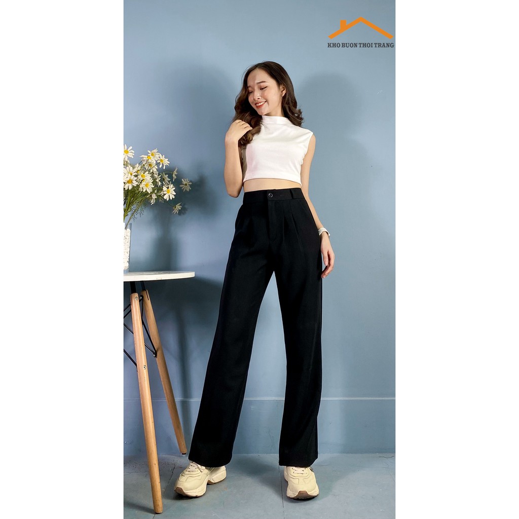 Quần vải ống rộng nữ | BigBuy360 - bigbuy360.vn