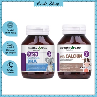 Combo DHA và Canxi hàng nội địa ÚC mẫu mới - Bổ sung vitamin giúp bé tăng chiều cao, thông minh, phát triển trí tuệ